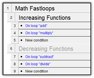 Example of using group manipulation to increase performance